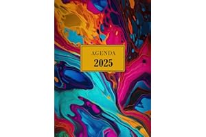 AGENDA 2025: giornaliera giorno per pagina A4,italiano , 12 mesi da gennaio a dicembre .
