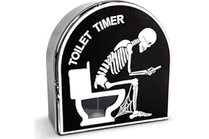 Audasi 5 Minutos Reloj de Arena Temporizador para Inodoro Juguete de Decoración para Hogar Jardín Regalos Divertidos para Hombres Marido Papá Regalo de Cumpleaños y Halloween