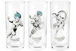 Dragon Ball Dragonball - Juego de 3 vasos (29 cl) - Asalto Freezer Goku Vegetha Abystyle