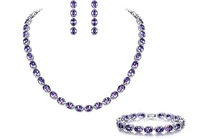 EVER FAITH® Femme Parure Vintage Bijoux Mariage Cérémonie Soirée Zircon Strass Collier Boucle d'oreille Bracelet Ensemble Fantaisie Goutte d'eau Simple