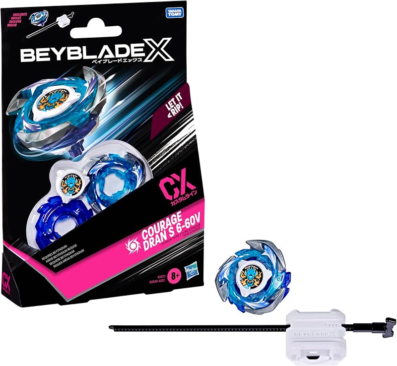 Hasbro Beyblade X Courage Dran S 6-60V CX Starter Pack, Kreisel und Starter