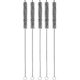 5 Adet Siyah 8 mm Pipo Pipet Boru Kamış Temizlik Temizleme Fır&ccedil;ası rd52