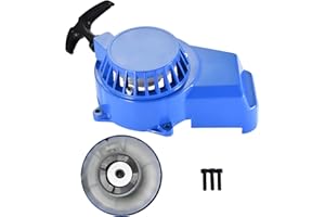 ‎GOOFIT GOOFIT Blau Ziehen Kickstarte Zubehör starten Launcher Seilzugstarter Aluminium Ersatz für 2-Takt 40-6 44-6 47cc 49cc Pocketbike Dirtbike Mini ATV Moto Quad Go Kart