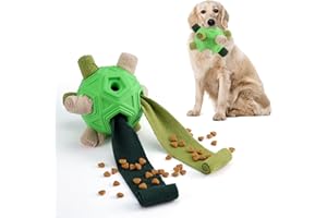 Tesytto Chewers Kauspielzeug für Hunde, interaktiver langlebiger Schnüffelball für Hunde zur Nahrungssuche,Schnüffelmatte,Slow-Food-Training,um Langeweile zu lindern und anzuregen (Leuchtendes Grün)