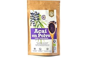 CASA DO AÇAI Açaí Puro Ecológico en Polvo, Pure Açaí Berry Organic Powder Biológico Orgánico, Bayas de Acai Organico en Polvo. Hecho 100% de la Pulpa de Açaí, Superalimento de Cultivo Nativo de la Amazonia… (200g)