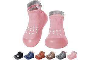 EDOTON Baby Sock Shoes Infant First Walking Shoes Non Slip Rubber Sole Sneakers Outdoor Shoes for Toddlers Baby Boys Girls
