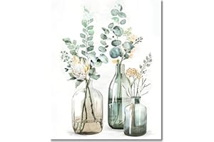 DIAMOND PAINTING FAN HOUSE Fan House Paint by Number for Adults Beginner Canvas DIY Painting by Numbers Kits with 4 Brushes and Acrylic Paint, Oil Painting Kits Gift (Flameless 16X20 Inch)-Modern Flowers Bouquet