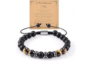 CheersLife To Mens Bracelet for Boyfriend, Husband, My Man - Anniversary Birthday Christmas Gift for Him