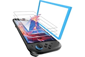 TRANSNOVO Tempered Glass Screen Protector Compatible with Nintendo Switch 2 (2025, 7.9"), 9H Hardness Anti-Scratch Bubble-Free with Easy Align Frame, Full Coverage Switch 2 accessories, 3 Pack