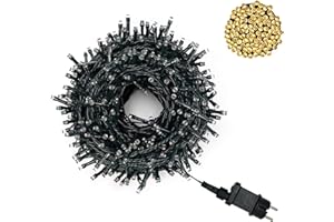 Hopelit Lichterkette Außen Innen, LED Lichterkette 30m 300LED Warmweiß mit Stecker, Timer, 8 Modi und Speicherfunktion, IP44 Wasserdicht Weihnachtsbeleuchtung Außen für Garten, Balkon, Party