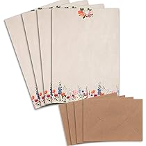 Carta Da Lettera Decorata Marmo Beige - 20 Fogli A4, Doppia Faccia, Elegante - Foto 4