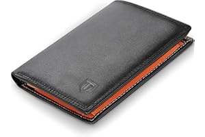 TEEHON® Geldbörse Herren aus Echtem Leder TÜV geprüft,Geldbeutel Männer im Hochformat mit RFID Schutz, 13 Kartenfächern und Großem Münzfach Geräumiger Portemonnaie Portmonee Geschenk