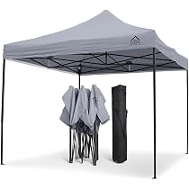 Tonneau Pliant All Seasons 3x3m - Entièrement Étanche, Toit PVC 260g/m² - Idéal Jardin, Plage, Événements