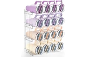 ‎GRACENAL Gracenal Größer Flaschenhalter, Küchen Organizer, Stapelbar Flaschenregal, Schrank Organizer für Küche, Weinregal, Kühlschrank Flaschenablage für Stanley Cup Zubehör, 4 Schichten für 1,2L Flaschen