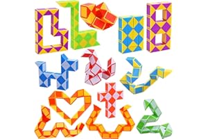 GOLDGE 13 pièces Serpent Magique Magic Snakes Puzzle Cube Mini Twist Puzzle Twisty Toy pour Enfants et Adultes, Cadeau Anniversaire Enfants…