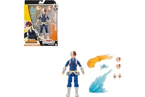 Total Anime Shoto Todoroki - 6.5-Inch Figure with Swappable Faceplates, Alternate Hands, and Fire and Ice Effects