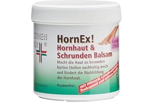 CristinenMoor │ HornEx ! Baume pour callosités et crevasses contenant 25% d'urée I Élimine de manière fiable les callosités excédentaires I Normalise les talons craquelés et très secs