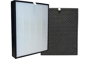 iAmoy Kit de repuesto de carbón activado y HEPA filtro,FY3432/10 y FY3433/10 Filtros,Compatible con Philips AC3256/60,AC3259/10,AC4550/10 purificador de aire