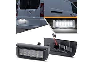 OZ-LAMPE 2PCS LED Number Plate Light for Peugeot Expert Partner, License Plate Lights for Citroen berlingo Jumpy, Xenon white License Plate Bulbs with Canbus Error Free, LED Tail Lights Rear Lamp