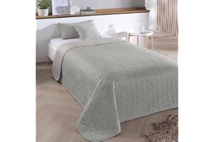 Delindo Lifestyle Belford Ljusgråt Överkast Enkelsäng 140 x 210 cm