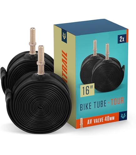 Camera D'aria Pieghevole Per Bici 16-18" Con Valvola Schrader - Tubo Sostitutivo Universale - Foto 8