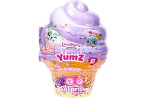 Cookeez Makery Yum Yumz Collector's Case, A Giant Ice Cream Case That Can Store 36 Yum Yumz! Includes 6 Exclusive Plush Plus A Fun Sticker Sheet to Decorate with, Play, Display and Store Away