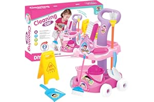 Honhoha Set di Pulizia per Bambini, Set da Gioco per Le Pulizie, Set per la Pulizia dei Giocattoli per Bambini, Regalo di Natale per Ragazze e Ragazzi