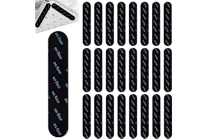 HAOXIZI 24 Pieces Rug Gripper Jumbo Pack, Rug Grippers, Anti-Slip Rugs Grippers, Carpet Stickers, Anti Slip Pads, for Marble, Wooden Floors & for All Types & Sizes of Rugs, Black