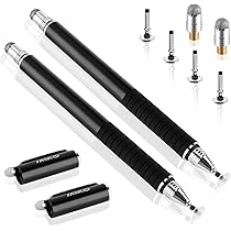 sourcing map 5pcs Stylus Pen Punte di Fibra Universale di Ricambio Alta Precisione 7mm per 2 in 1 Stylus Pen Capacitive Touch Screen Dispositivi 17mm