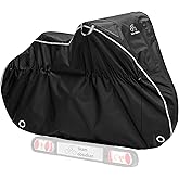 TeamObsidian Fahrradabdeckung - wasserdichte Fahrradgarage für 1 Fahrrad für Träger - Strapazierfähige Abdeckung & Regenschut