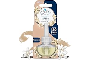 Glade Electric Scented Oil Recharge - Infusé Aux Huiles Essentielles - Jusqu'à 120 Jours De Parfum - Romantic Vanilla Blossom - 1 Recharge
