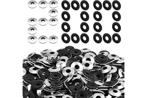 ENUTROF Lot de 200 Rondelles d'étanchéité EPDM M6,3x19x2mm Rondelle en Acier Neoprene pour Vis Autoperceuses Cache Vis Toiture (M6.3x19mm)