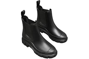 IVACHY Women's Wellies Boots - Fashion Ankle boots for ladies- Chelsea Booties - Waterproof Rain Boots Wellingtons Boota