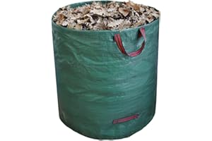 Maya Home & Garden - Sacco da Giardino 272 Litri - Sacco Verde Resistente per Raccolta di Foglie e Rifiuti da Giardino, Perfetto per il Giardinaggio, Pieghevole, Ampio e Facile da Usare