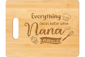 PANDASCH Nana Gifts, Nana Birthday Gifts, Unique Handmade Engraved Bamboo Cutting Board, Kitchen Gifts for Nana from Grandchildren, Presents for Nana on Birthday Mother's Day Christmas