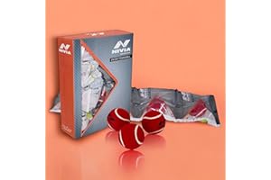 Crystal Sports Nivia Hard Tennis Cricket Ball – Red or Yellow | Durable & Heavy for Realistic Play | Single Ball