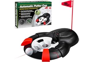 HPLSZCN Coppa automatica per il golf - Ausilio per l'allenamento con il putter da golf che ritorna automaticamente, allenamento indoor e outdoor con il putter, regali di per uomini/donne