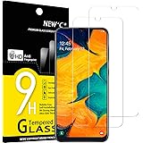 NEW'C 2 Stück, Panzer Schutz Glas für Samsung Galaxy A30, M30, M30s Frei von Kratzern, 9H Härte, HD Displayschutzfolie, 0.33m