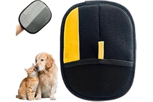 COMBLU 1 Stück Statische Entfernung Handschuhe Tierhaare Katze Fellpflege Handschuh Hund Waschen Handschuhe Doppelseitige Haustier Fellpflege Handschuhe Wiederverwendbare Katze Hund Elektrostatischer