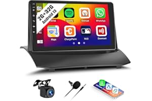 SIXWIN Android Car Stereo for Ford Fiesta 2009-2014 2G+32G with CarPlay Android Auto Mirror Link 26UI 9 Inch Touch Screen Car Radio Bluetooth GPS Navigation WiFi HiFi FM Radio SWC Backup Camera