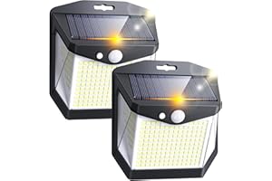 VANRANGER Lampe Solaire Exterieur Mouvement Détecteur: 248 LED Lampe Spot Solaire Extérieur Détecteur de Mouvement 3 Modes Exterieures Jardin Projecteur Solaires 270° Eclairage pour Patio Garage Lot de 2