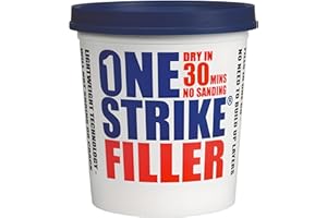 AMK® Ever Build One Strike Smooth Ready Mixed Quick Drying Filler 1 Litre Pollyfilla Decorators Light Dry Wall Hole Gap