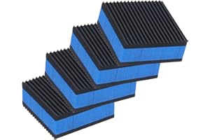 PATIKIL Gumowe podkładki antywibracyjne, 4 sztuki, 2 x 2 x 18 cm, ciężkie maty izolacyjne EVA, gumowe nóżki sprężarki powietrza, do klimatyzatora, HVAC, pralki i suszenia