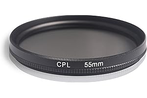 Ares Foto® Filtro Polarizzatore Circolare. Polarizing Filter. Realizzato in vetro ottico e alluminio. Per Canon Sony Nikon Fujifilm Pentax Tamron Sigma Leica Olympus Panasonic (55mm)