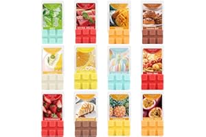 SCENTORINI Set de Cera Perfumada, Cubos de Cera Perfumada para el Hogar, Paquete de 12, Cera de Soja, Regalo para Cumpleaños, Bodas