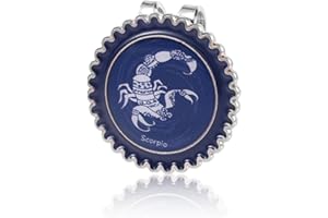 lasuroa Elegante con Tema Constelaciones Set Marcador de Golf & Magnetico Clip Gorra, Marcador Bolas Hierro Duradero com Clip Sombrero Accesorios de Golf Azules para Hombre