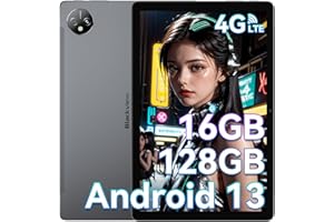 ‎BLACKVIEW Blackview Tab80 Gaming Tablet 10 Zoll Android 13 Tablet 4G LTE + 5G WiFi 16(8+8)GB RAM 128GB ROM(1TB TF), 7680mAh, 13MP+8MP Google Lens, Telefonanruf Funktionalität Tablet PC Widevine L1/ GPS/ Face ID
