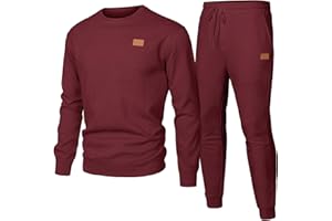JMIERR Mens Tracksuit Activewear Top and Bottom Jogging Suit Set Casual Outfits Sweatshirt Sweatpants with Pockets