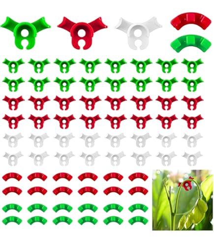 100 Clip Piegatrici Rami Per Piante | Training LST | Verde, Bianco, Rosso - Foto 3