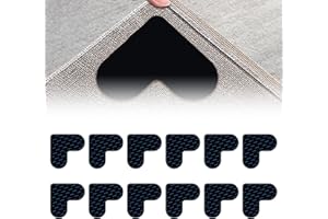 ELFSHELF 16 Pcs Carpet Stickers For Rugs,Heart-shaped Carpeted Anti-slip Floor Grippers Waterproofing Sticky Strong,Washable and Reusable Rug Stickers For Wooden Floors,Carpets Underlay Non-slip Rug Gripper